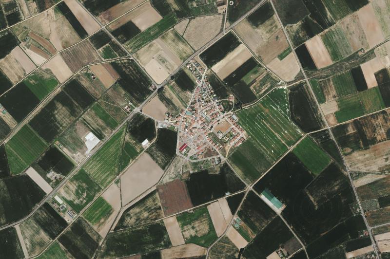 Ortofoto actual del núcleo de San Morales