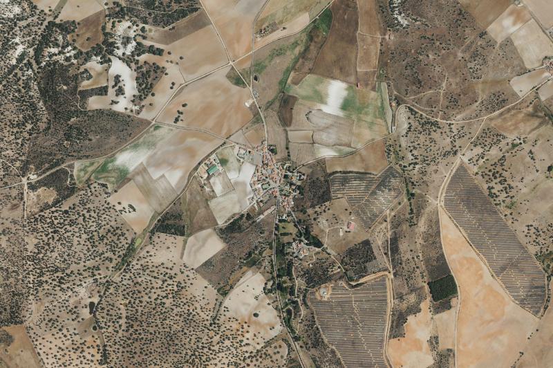 Ortofoto actual del núcleo de San Pedro del Valle