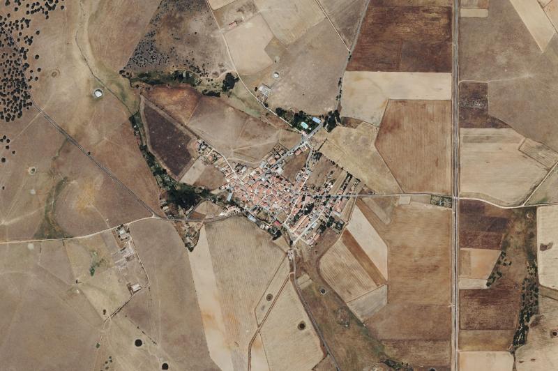 Ortofoto actual del núcleo de San Pedro de Rozados