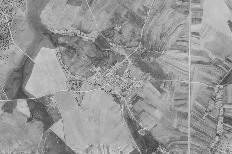 Ortofoto de 1956-1957 del núcleo de San Pedro de Rozados
