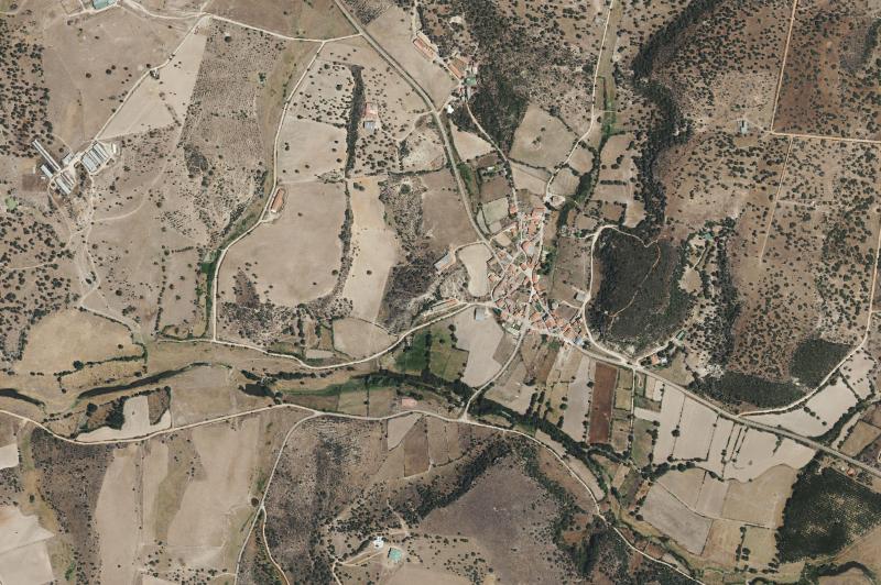 Ortofoto actual del núcleo de San Pelayo de Guareña
