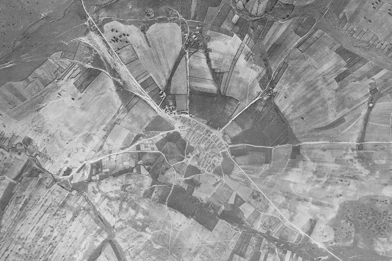 Ortofoto de 1956-1957 del núcleo de Santa María de Sando