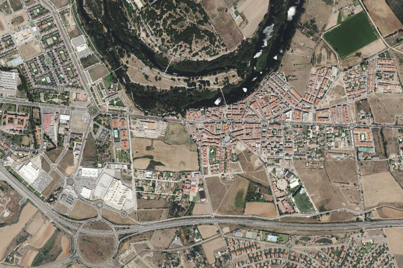 Ortofoto actual del núcleo de Santa Marta de Tormes