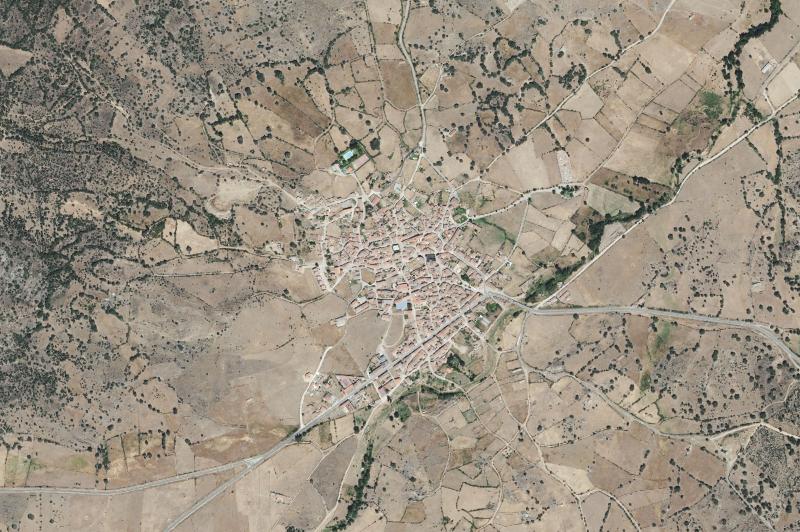 Ortofoto actual del núcleo de Santibáñez de Béjar