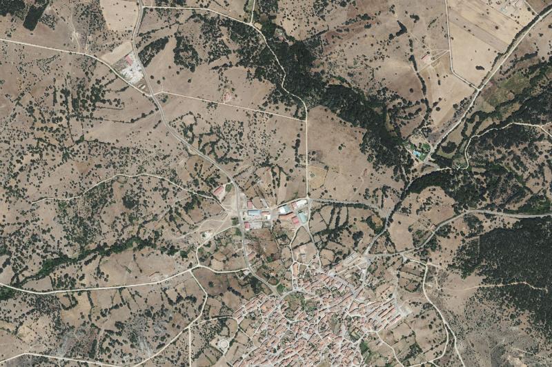 Ortofoto actual del núcleo de Los Santos