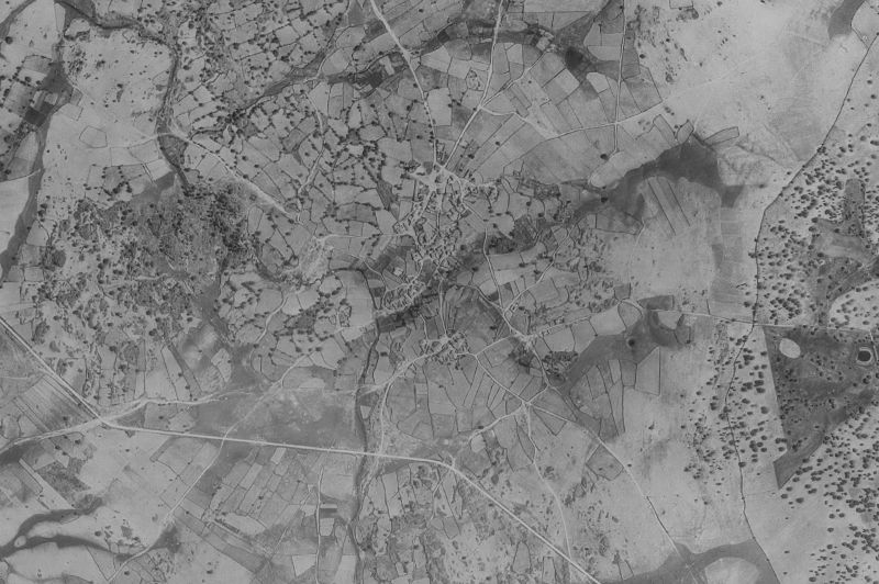 Ortofoto de 1956-1957 del núcleo de Sardón de los Frailes