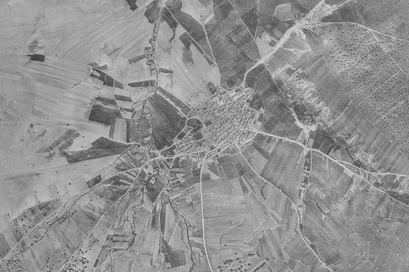 Ortofoto de 1956-1957 del núcleo de Sepulcro-Hilario
