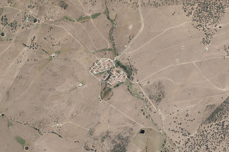 Ortofoto actual del núcleo de La Sierpe