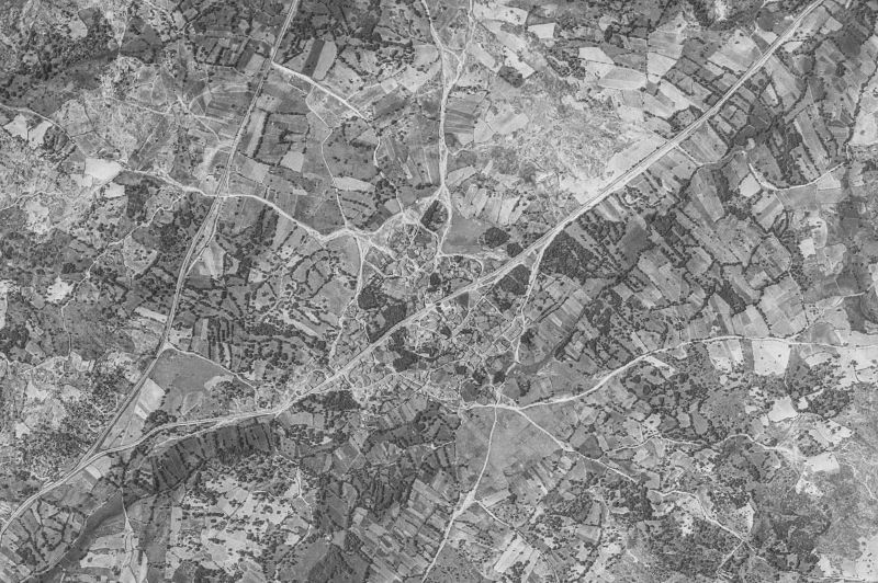 Ortofoto de 1956-1957 del núcleo de Sorihuela