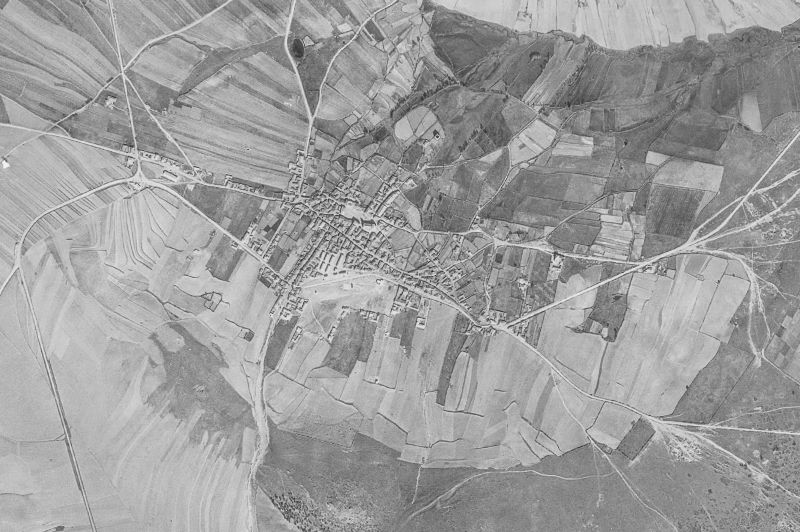 Ortofoto de 1956-1957 del núcleo de Tamames