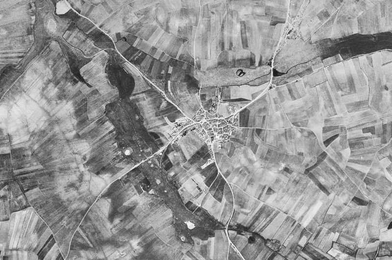 Ortofoto de 1956-1957 del núcleo de Tardáguila