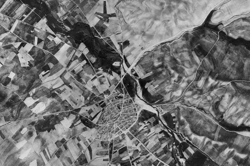 Ortofoto de 1956-1957 del núcleo de Tordillos