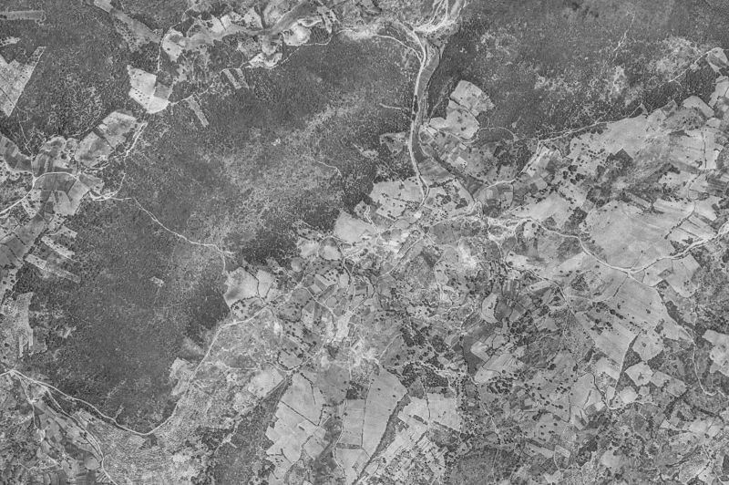 Ortofoto de 1956-1957 del núcleo de El Tornadizo
