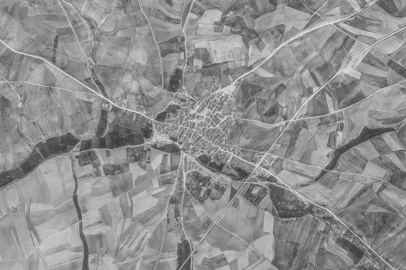 Ortofoto de 1956-1957 del núcleo de Valdecarros