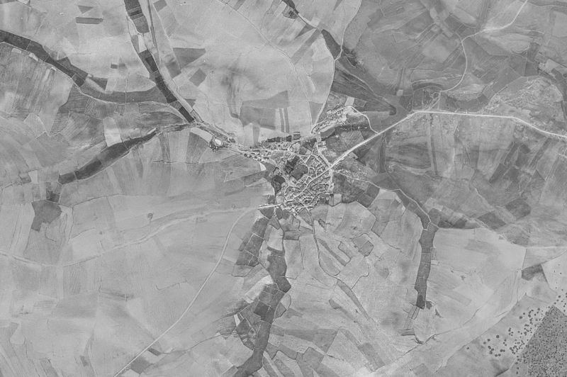 Ortofoto de 1956-1957 del núcleo de Valdemierque