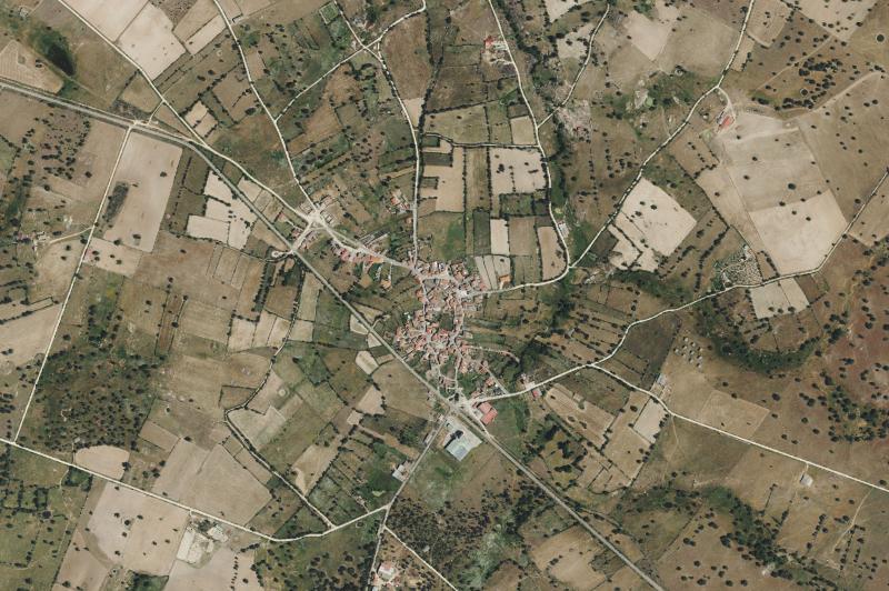 Ortofoto actual del núcleo de Valderrodrigo