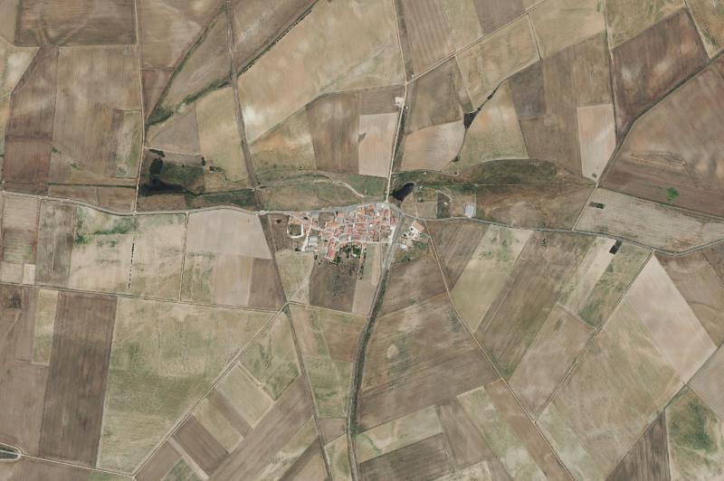 Ortofoto actual del núcleo de Valdunciel