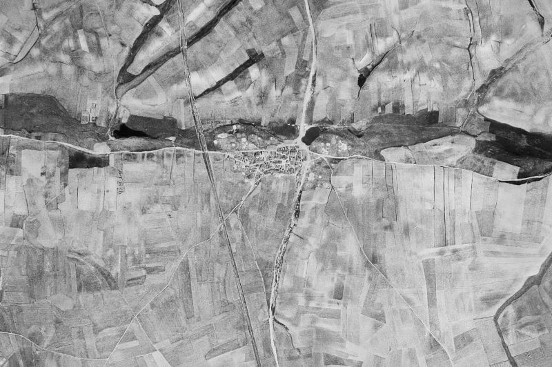 Ortofoto de 1956-1957 del núcleo de Valdunciel