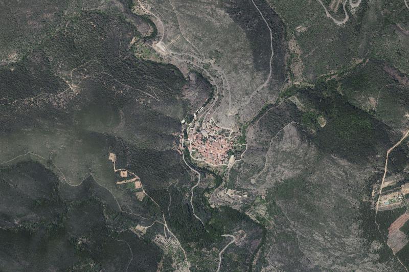 Ortofoto actual del núcleo de Valero