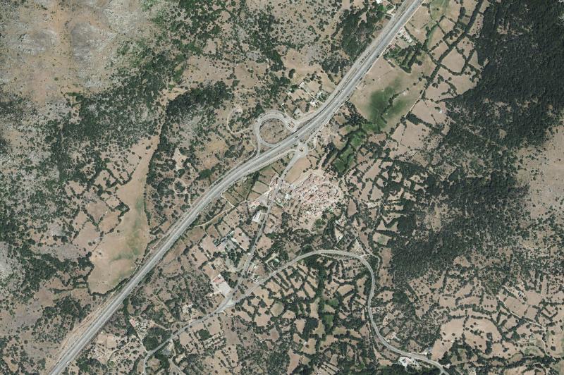 Ortofoto actual del núcleo de Vallejera de Riofrío