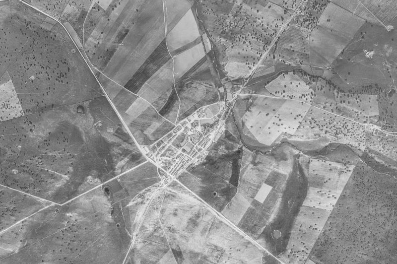 Ortofoto de 1956-1957 del núcleo de Vecinos