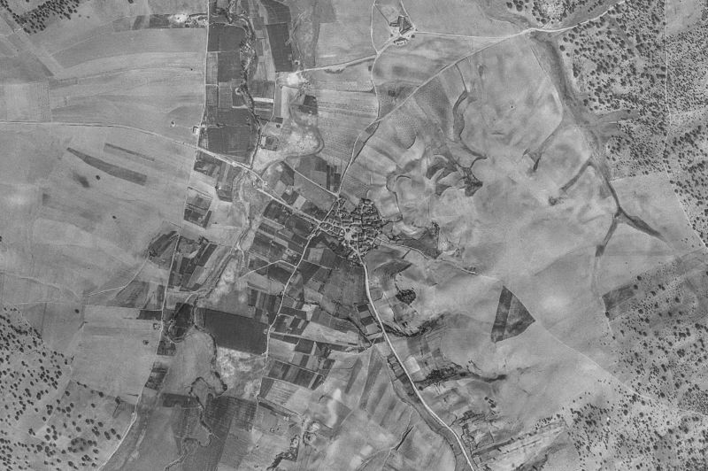 Ortofoto de 1956-1957 del núcleo de Vega de Tirados