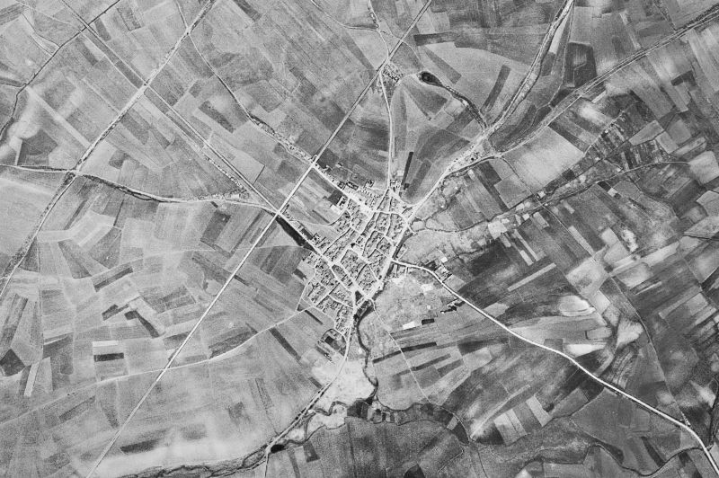 Ortofoto de 1956-1957 del núcleo de La Vellés