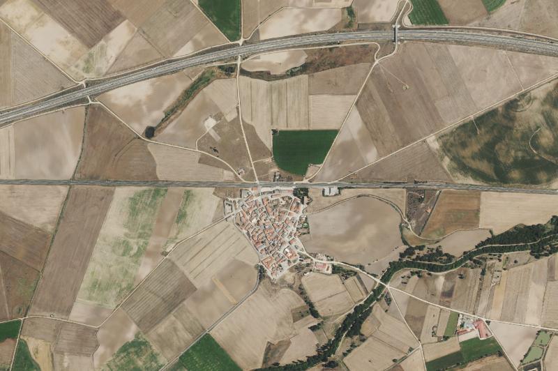 Ortofoto actual del núcleo de Ventosa del Río Almar