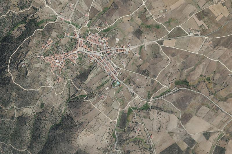 Ortofoto actual del núcleo de Vilvestre
