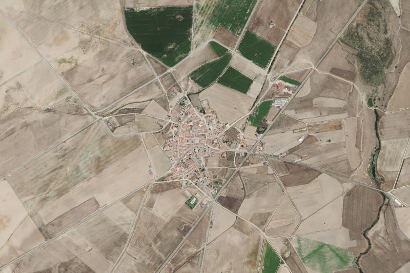 Ortofoto actual del núcleo de Villaflores