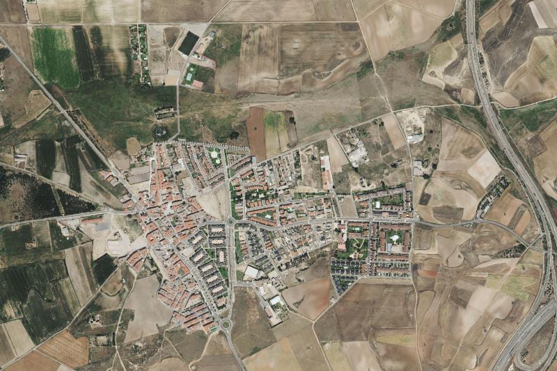 Ortofoto actual del núcleo de Villamayor