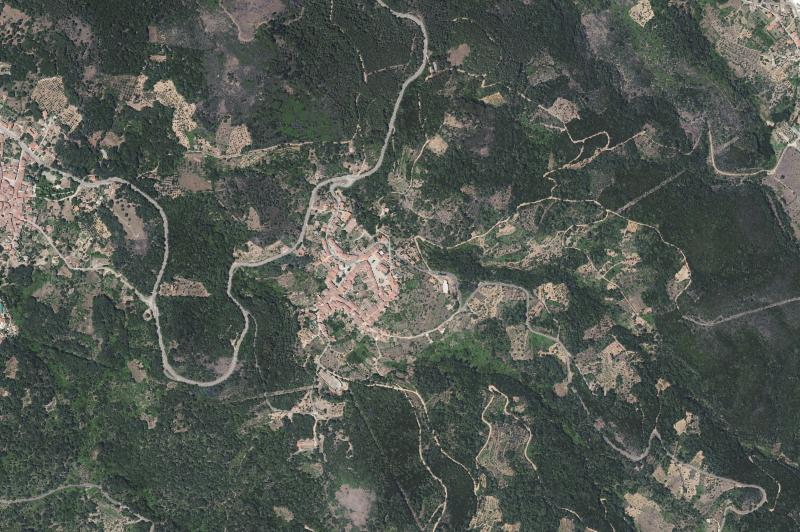 Ortofoto actual del núcleo de Villanueva del Conde