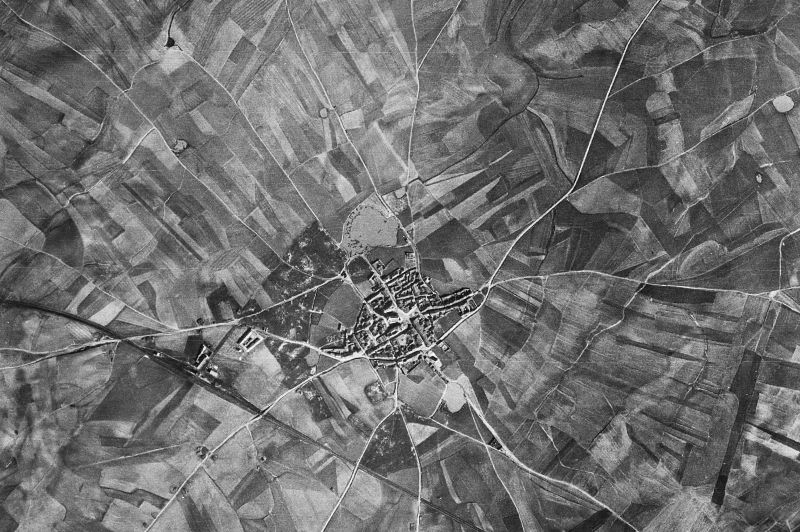 Ortofoto de 1956-1957 del núcleo de Villar de Gallimazo