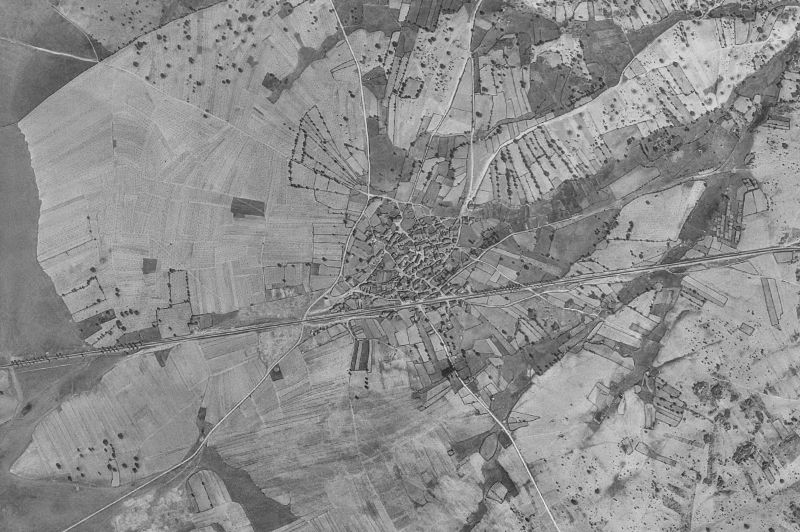 Ortofoto de 1956-1957 del núcleo de Villaseco de los Gamitos