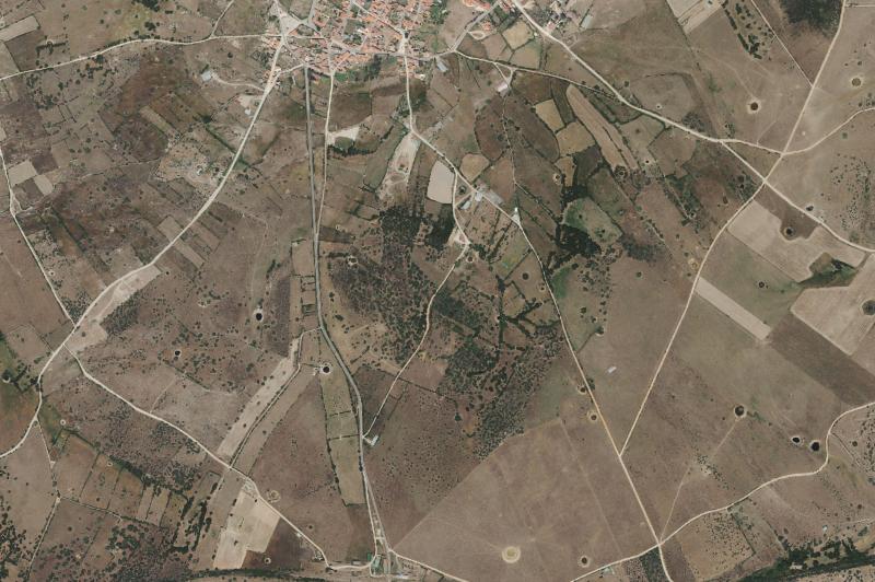 Ortofoto actual del núcleo de Villavieja de Yeltes
