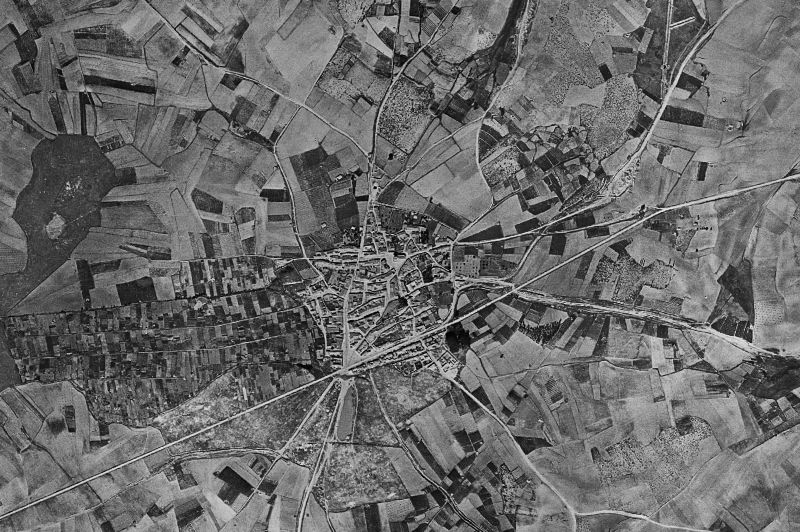 Ortofoto de 1956-1957 del núcleo de Villoria