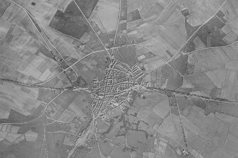 Ortofoto de 1956-1957 del núcleo de Vitigudino