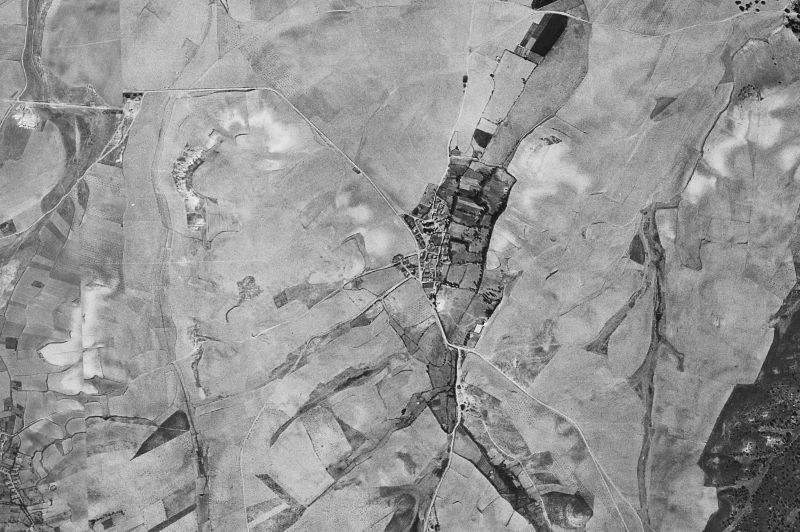 Ortofoto de 1956-1957 del núcleo de Zarapicos