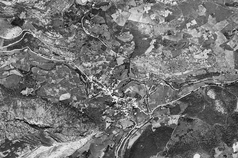 Ortofoto de 1956-1957 del núcleo de Arredondo