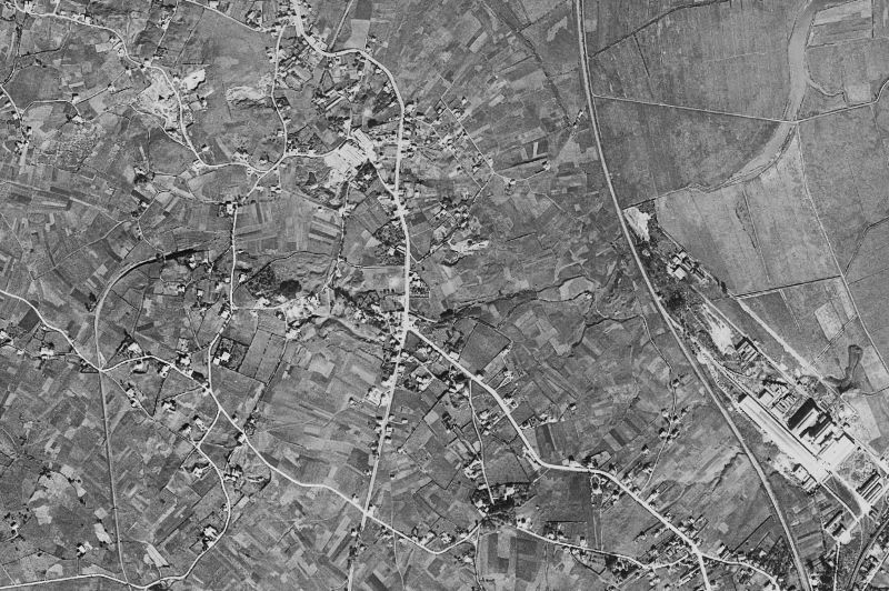 Ortofoto de 1956-1957 del núcleo de Camargo