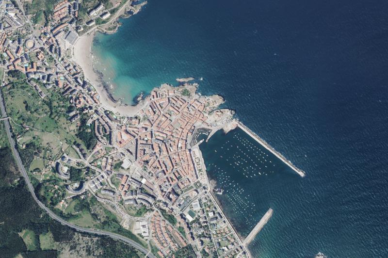 Ortofoto actual del núcleo de Castro-Urdiales