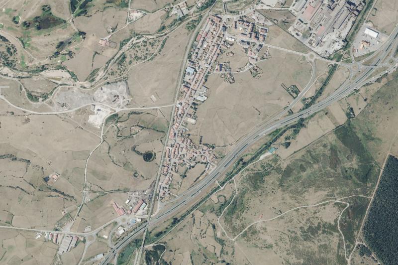 Ortofoto actual del núcleo de Campoo de Enmedio