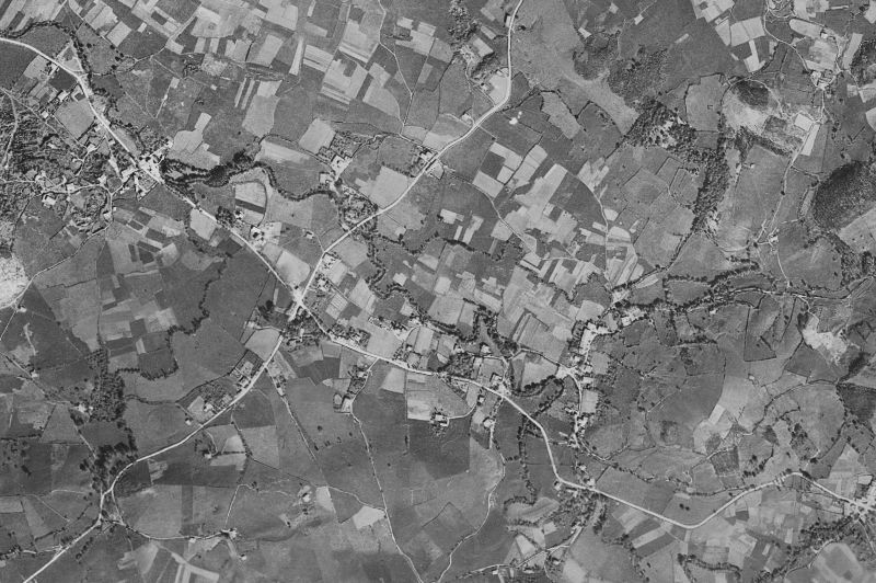 Ortofoto de 1956-1957 del núcleo de Entrambasaguas