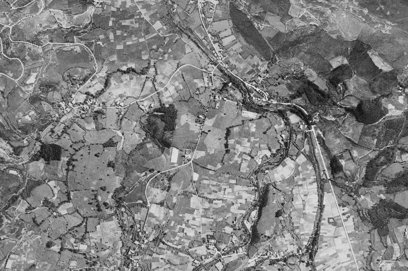 Ortofoto de 1956-1957 del núcleo de Guriezo