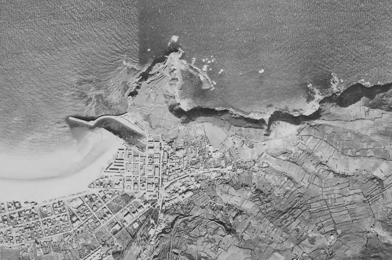 Ortofoto de 1956-1957 del núcleo de Laredo