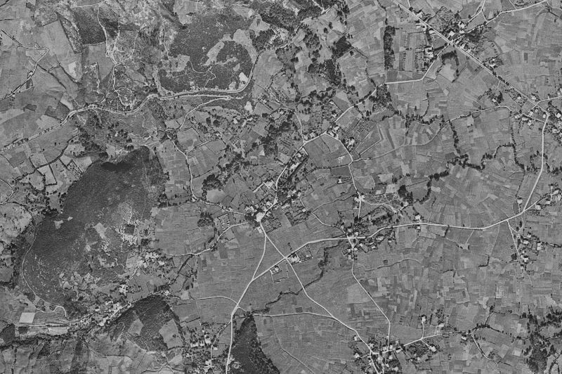 Ortofoto de 1956-1957 del núcleo de Liendo