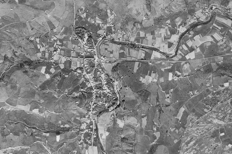 Ortofoto de 1956-1957 del núcleo de Liérganes
