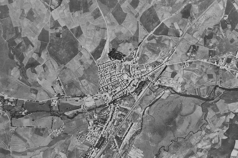 Ortofoto de 1956-1957 del núcleo de Reinosa
