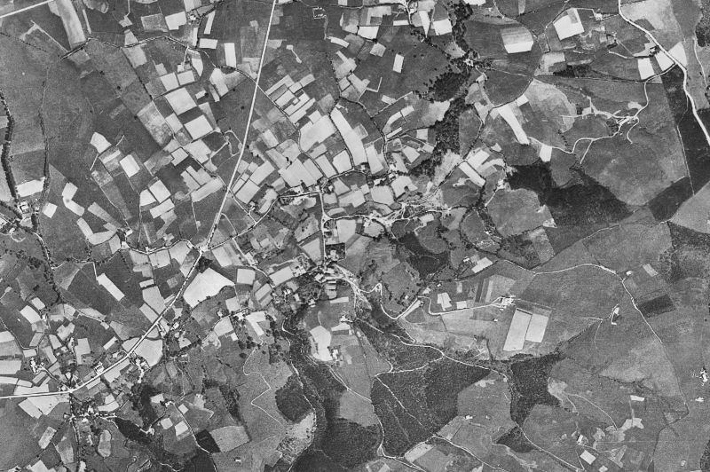 Ortofoto de 1956-1957 del núcleo de Ribamontán al Mar
