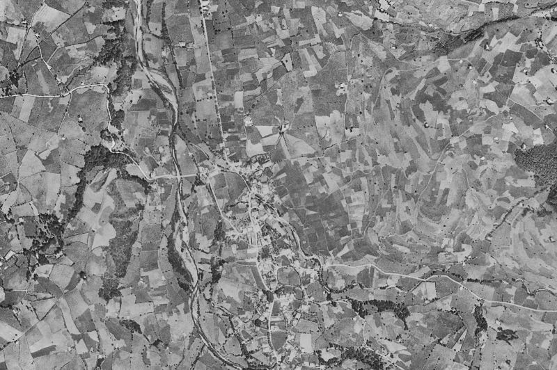 Ortofoto de 1956-1957 del núcleo de Selaya